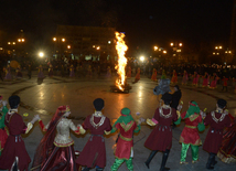 Baku celebrates last Novruz Tuesday. Azerbaijan, 15 match, 2016 